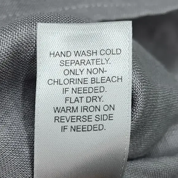 NWT J Jill Love Linen Shirt XL Pintuck Gray Popover Top Lagenlook Cottagecore - Picture 12 of 13